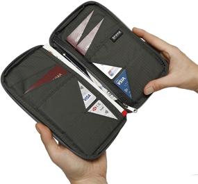 img 4 attached to Путешественный кошелек с блокировкой паспорта и органайзер.