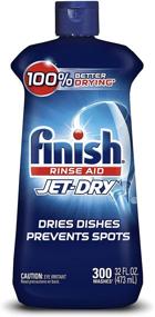 img 4 attached to 🧴 Enhance Dishwashing Results with Finish Jet-dry Rinse Agent, 32 Fl Oz Blue