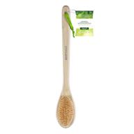 🛀 ecotools soft bristle bath brush: long handle shower brush for gentle exfoliating logo