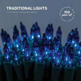 img 3 attached to 🎄 UL Approved Blue Christmas Lights [Set of 100] - Perfect for Indoor/Outdoor Holiday Decorations!