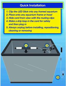 img 1 attached to 🐠 Tetra Hidden LED Stick Light for Aquariums - Brilliant White Illumination