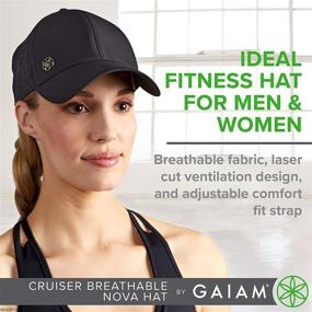 img 2 attached to Stay Cool and Stylish with Gaiam Women's Breathable Ball Cap – Ideal for Running, Adjustable Size and Pre-Shaped Bill
