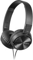 renewed sony mdr-zx110nc black extra bass noise-cancelling headphones with neodymium magnets & 30mm drivers - reviews & deals logo