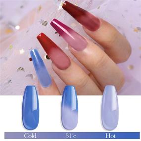 img 1 attached to 🌈 2 in 1 Acrylic/Dipping Powder Set: 12 Colors Thermal Acrylic Nail Powder - Temperature Change Dip Powder DIY Starter Set