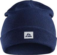 🧢 danish endurance sustainable classic beanie: soft & stretchable unisex cuffed plain knit eco wear hat for men & women логотип