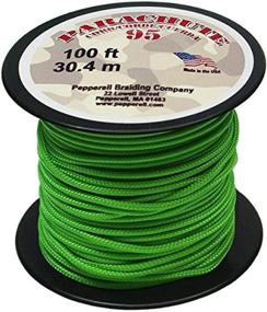 img 1 attached to Neon Green Pepperell 1.9mm Parachute Cord - 100-Feet