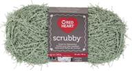 red heart scrubby yarn green logo