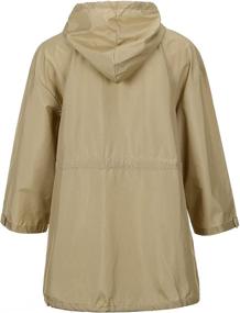 img 3 attached to QZUnique Lightweight Waterproof Drawstring Raincoats Women's Clothing in Coats, Jackets & Vests