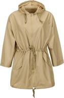 qzunique lightweight waterproof drawstring raincoats women's clothing in coats, jackets & vests logo
