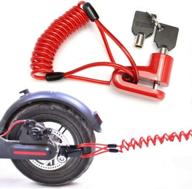 seway disc brake lock for electric scooter: anti-theft padlock with 6mm pin and reminder cable - ultimate security for m365 scooters logo