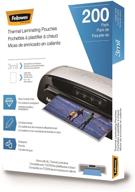 🔒 fellowes thermal laminating pouches, letter size sheets 9x11.5 inches, 3 mil, 200-pack (5743401), clear logo