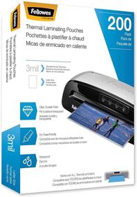 img 2 attached to 🔒 Fellowes Thermal Laminating Pouches, Letter Size Sheets 9x11.5 Inches, 3 mil, 200-pack (5743401), Clear