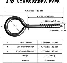 img 3 attached to 🔩 Stainless Steel Hooks, Bolts, and Screws: Durable and Versatile