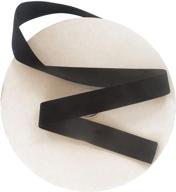 🎀 1 inch black velvet ribbon: massive 25 yard roll | drency ribbons single face spool logo