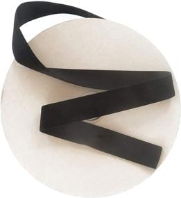 img 4 attached to 🎀 1 Inch Black Velvet Ribbon: Massive 25 Yard Roll | Drency Ribbons Single Face Spool