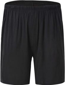 img 4 attached to JINSHI Stretch Sleeping Bottoms with Pockets for Men in Sleep & Lounge Attire