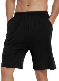 img 2 attached to JINSHI Stretch Sleeping Bottoms with Pockets for Men in Sleep & Lounge Attire