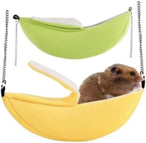 img 1 attached to 🐹 STARROP Hamster Bed: Comfortable Hammock House for Sugar Gliders, Hamsters, Small Birds, and More!