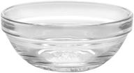 🔄 durable duralex stackable clear bowl: space-saving convenience and crystal-clear perfection logo