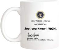 🍵 the garnish gripper - hilarious trump mug collection: joe you know i won, trump 2024 i'll be back - 11oz ceramic coffee mug/tea cup logo