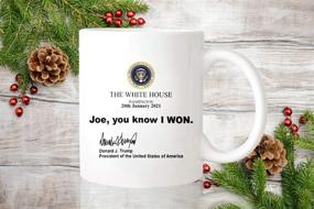 img 1 attached to 🍵 The Garnish Gripper - Hilarious Trump Mug Collection: Joe You Know I Won, Trump 2024 I'll Be Back - 11oz Ceramic Coffee Mug/Tea Cup