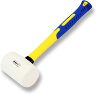 unbeatable power: rubber mallet 💥 with fiberglass handle for optimal performance logo