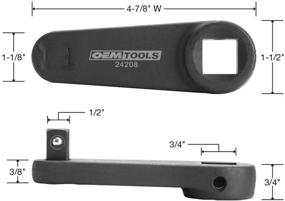 img 1 attached to Преобразователь крутящего момента OEMTOOLS 24208: адаптер для головок 1/2 до 3/4 дюйма для деталей двигателя 6.0 Power Stroke, низкопрофильный дизайн.