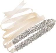 sparkling rhinestone bridal belt: stunning wedding accessory for women's dresses! logo