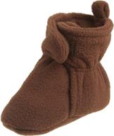hudson baby fleece booties heather apparel & accessories baby boys in shoes logo