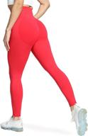 🩲 aoxjox seamless high waisted leggings for women - scrunch butt lift workout yoga pants логотип