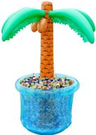 🌴 inflatable palm tree cooler, pool party decoration, summer party supplies for swimming party, tropically themed luau and hawaiian party - parentswell 60 логотип