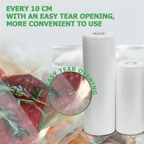 img 1 attached to KitchenBoss Vacuum Sealer Bags - 100 Commercial Grade 🍱 Food Storage Bags, Quart and Gallon Sizes, Sous Vide Ready