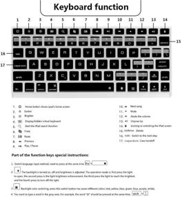 img 2 attached to 9 7 Silver Keyboard Backlight: Effortlessly Detachable & Automatic