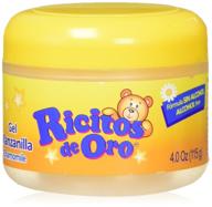 🌼 manzanilla ricitos de hair gel: alcohol-free daily care gel with chamomile extract, 4.0 ounces logo