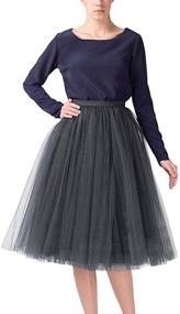 img 4 attached to 💃 Stunning Layers Tulle Skirt for Wedding: Women's Clothing Elevated