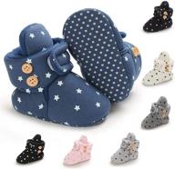 benhero baby booties - winter infant slippers with grippers stay on socks for boys and girls - newborn crib baby socks logo