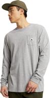 👕 men's burton colfax long sleeve t-shirt logo