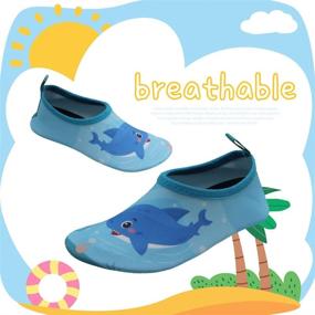 img 2 attached to 👶 BomKinta Kids Water Shoes - Aqua Socks for Boys and Girls