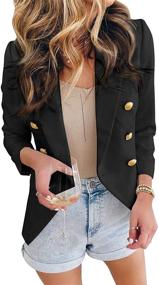 img 4 attached to 👚 Paitluc Women's Casual Jackets: Sleeve Blazers for Clothing in Suiting & Blazers