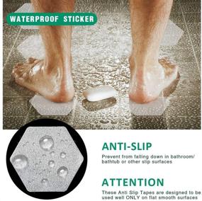 img 2 attached to 🛁 Adhesive Non-Slip Bathtub Stickers Set of 28 - Anti-Slip Shower Stickers for Bath Tub, Bathroom, Stairs - Includes Premium Scraper