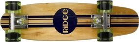 img 3 attached to Ridge Skateboards Retro 22-Inch Mini Cruiser Board: Complete 55cm Maple Wood