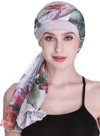💆 optimized chemo cap: luxurious hair loss sleep beanie for cancer women, enhanced with silky scarfs logo
