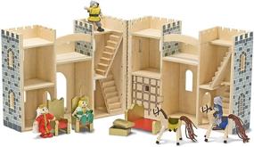 img 1 attached to 🏠 Pretend Dollhouse Furniture by Melissa & Doug: Unleash Your Child's Imagination!