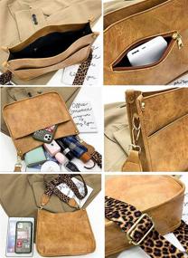 img 2 attached to Stylish Leopard Crossbody Shoulder Cross Body Handbags & Wallets for Women - Mustard