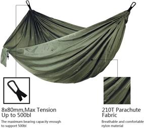 img 3 attached to Hammocks Lightweight Parachute Backpacking Traveling