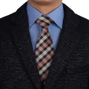 img 4 attached to EAGC0060 Checkered Microfiber Popular Epoint Boys' Accessories : Neckties