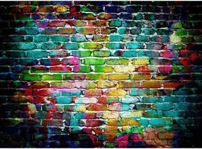 img 4 attached to 📸 MOHOO Colorful Brick Wall Silk Photography Backdrop - 7x5FT Studio Prop Photo Background - 2.1x1.5m
📸 MOHOO Красочный фон из шелкового кирпичной стены - 7x5FT Студийный реквизит для фото - 2.1x1.5м