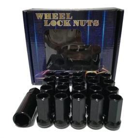 img 3 attached to 🔩 AotoKoop Black Universal Wheel Lug Nuts - Open End (M12 x 1.5)