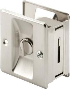 img 3 attached to Enhancing Privacy in Style: PRIME-LINE N 🔒 7239 Pocket Door Privacy Lock, 1 Pack, Satin Nickel