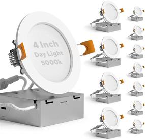 img 4 attached to Просветите ваше пространство с современным светильником Ultra Thin Recessed Dimmable Downlight